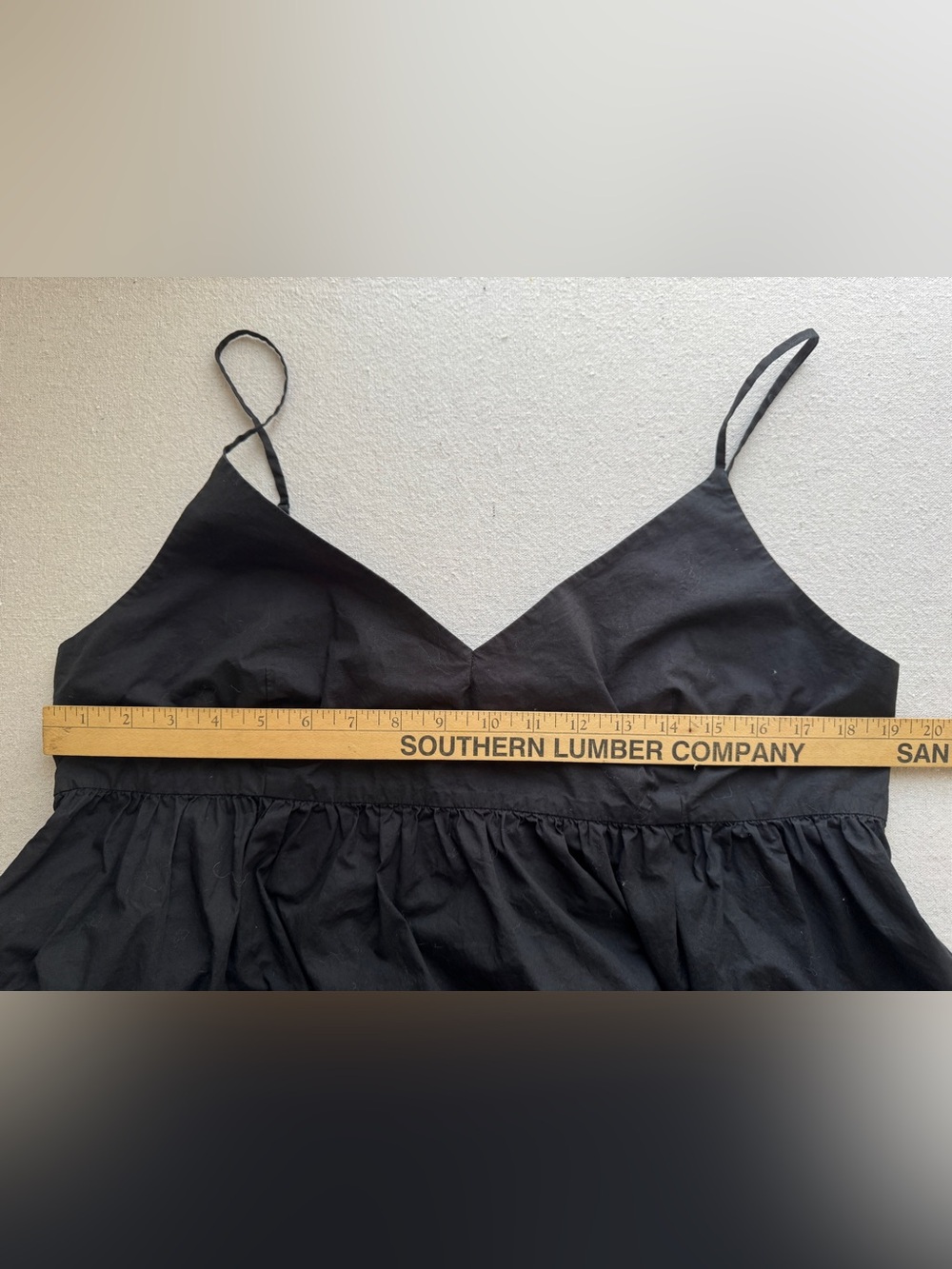 QUINCE black organic cotton maxi dress - XL - Picture 7 of 12
